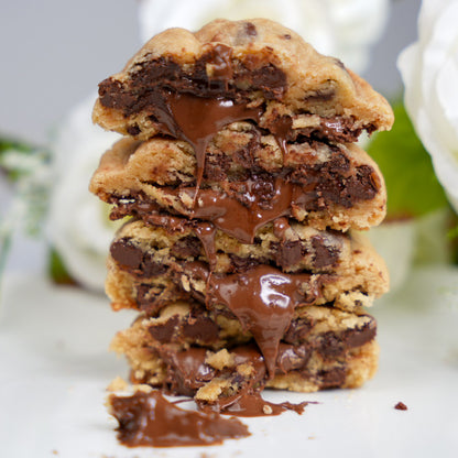 6ct Nutella Stuffed Chocolate Chip Cookies